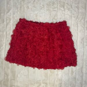Scarlet Floral skirt